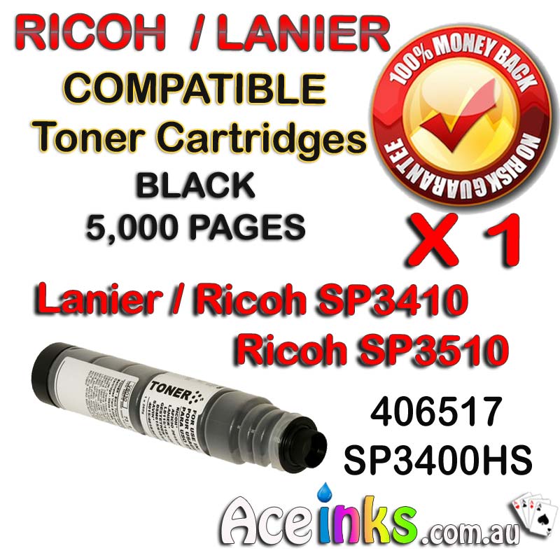 Lanier Ricoh SP3410 406-517 Single BK