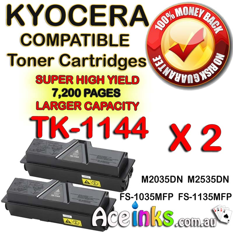 Kyocera TK-1144 FS-1035MFP TWIN PACK BLACK