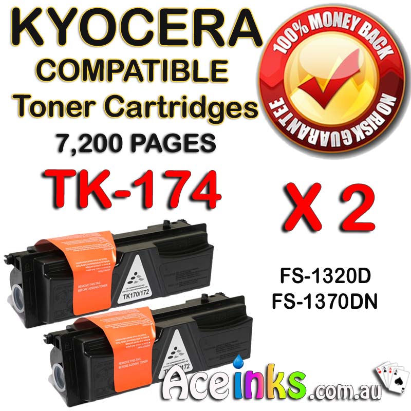 Kyocera TK-174 FS-1320D TWIN PACK BK