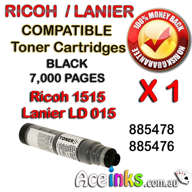 Ricoh Aficio 1515 LD015 885-478 Single BK