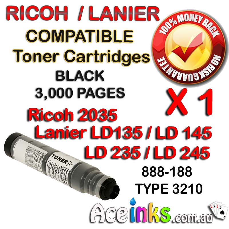 Ricoh 2035 Lanier LD135 888-188 Single BK