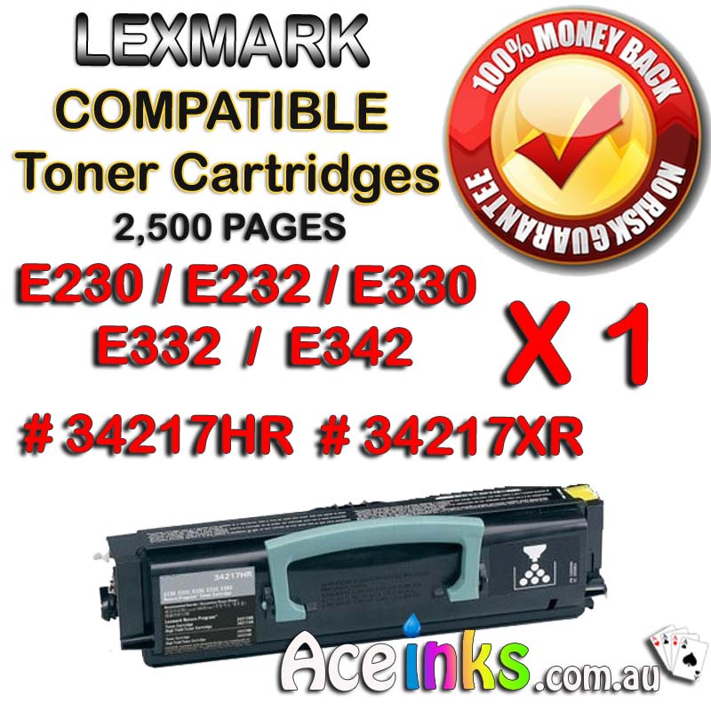 Lexmark 34217HR 34217XR E230 E232 Single BK