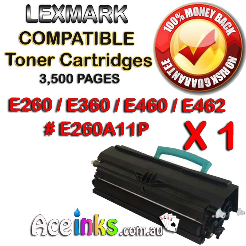 Lexmark E260A11P E260 E360 E460 E462 Single BK