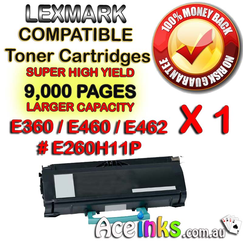 Lexmark E360H11P E360 E460 E462 Single BK