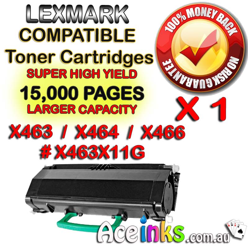 Lexmark X463X11G X463 X464 X466 Single BK