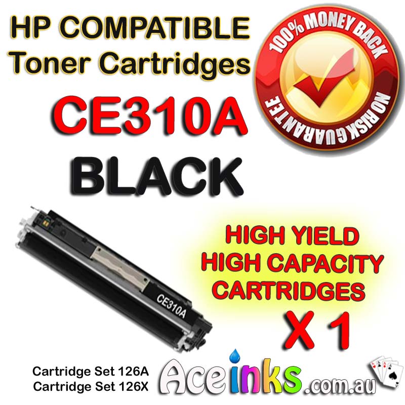 Compatible HP CE310A 126A SINGLE BLACK