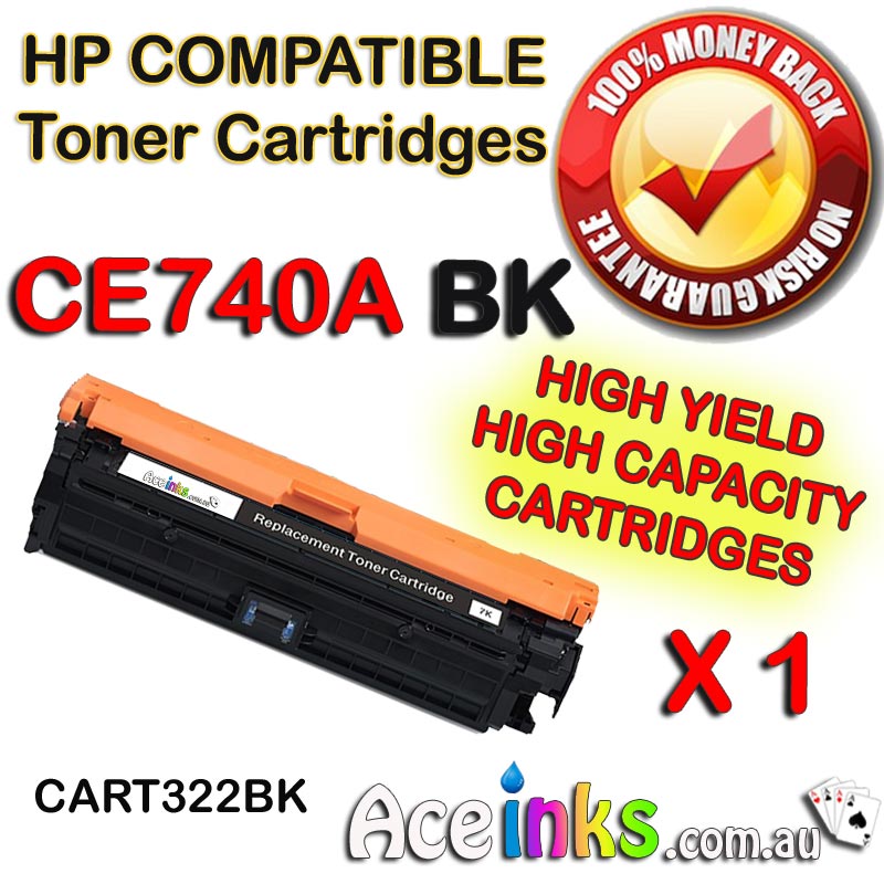 Compatible HP CE740A 307A Single Black Toner