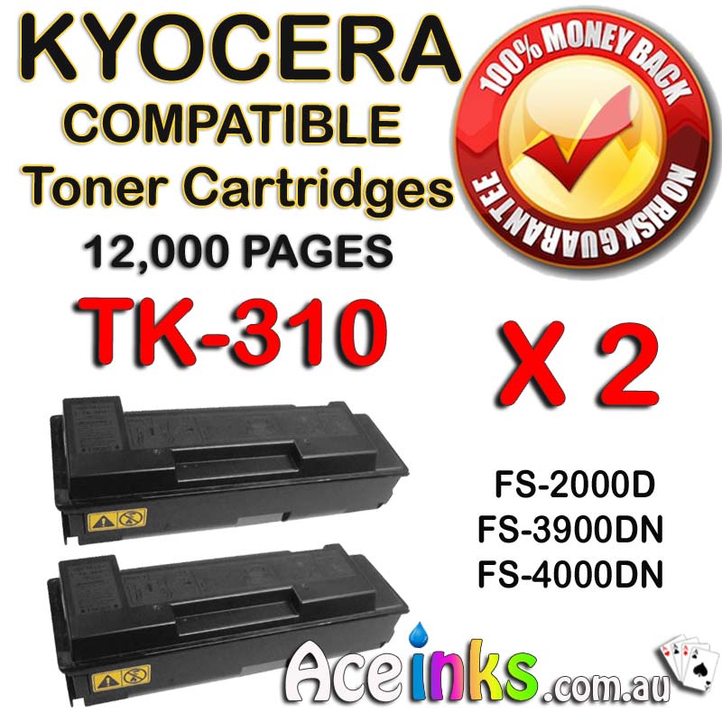 Kyocera TK-310 FS-2000D TWIN PACK BK