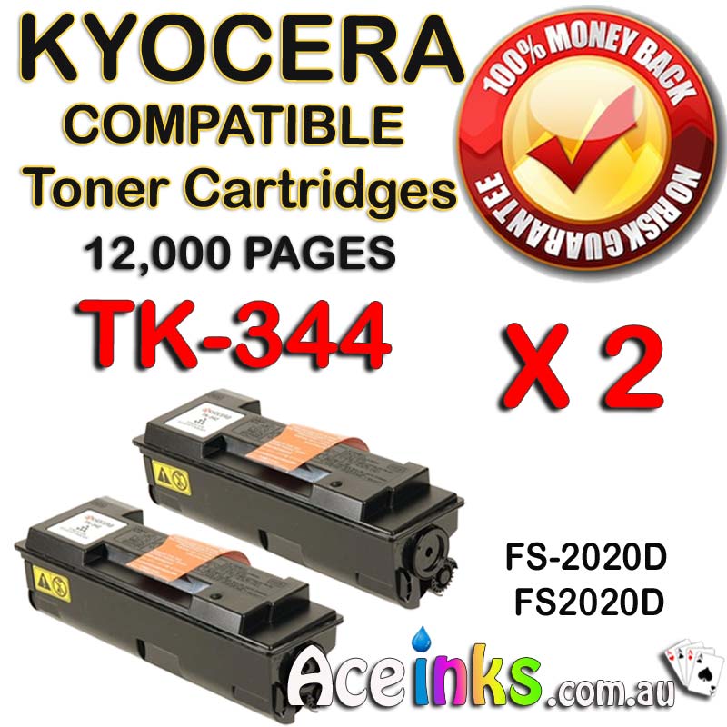 Kyocera TK-344 FS-2020D TWIN PACK BK