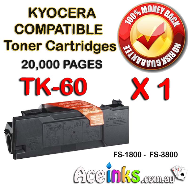 Kyocera TK-60 FS-1800 FS-3800 BLACK