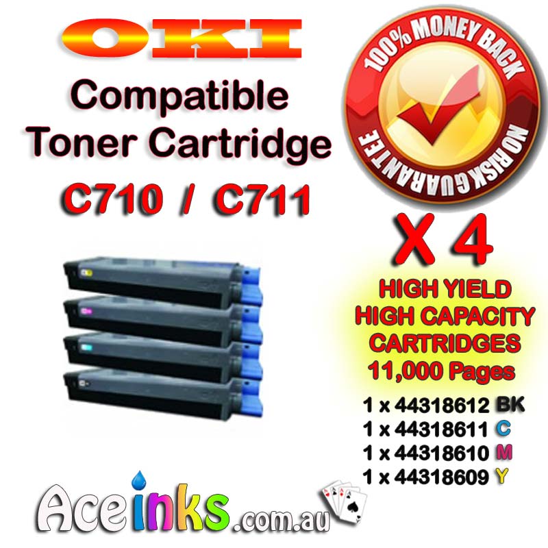 4 Combo Compatible OKI C710 / C711
